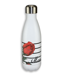 17 oz. White Stainless Steel Water Bottle